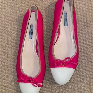 Prada leather flats